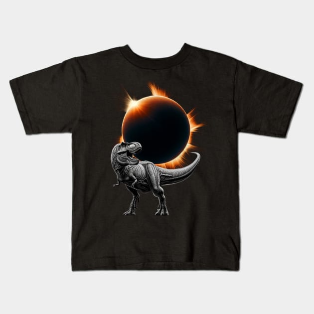 Eclipse Shirt 2024 Eclipse Tshirt Total Solar Eclipse Shirt Dinosaur Shirt Kids Youth Eclipse 2024 Youth Eclipse Shirt Gift Solar Eclipse Shirt Kids T-Shirt by HoosierDaddy